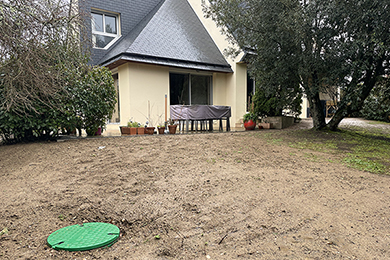 Rénovation du réseau pluviale d'une maison sur Pornichet